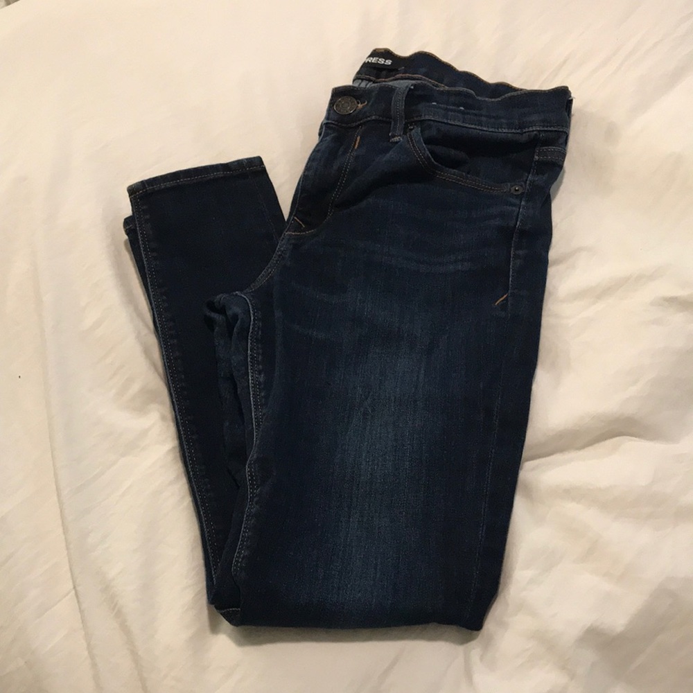 Dark Express MidRise Stretch Leggings